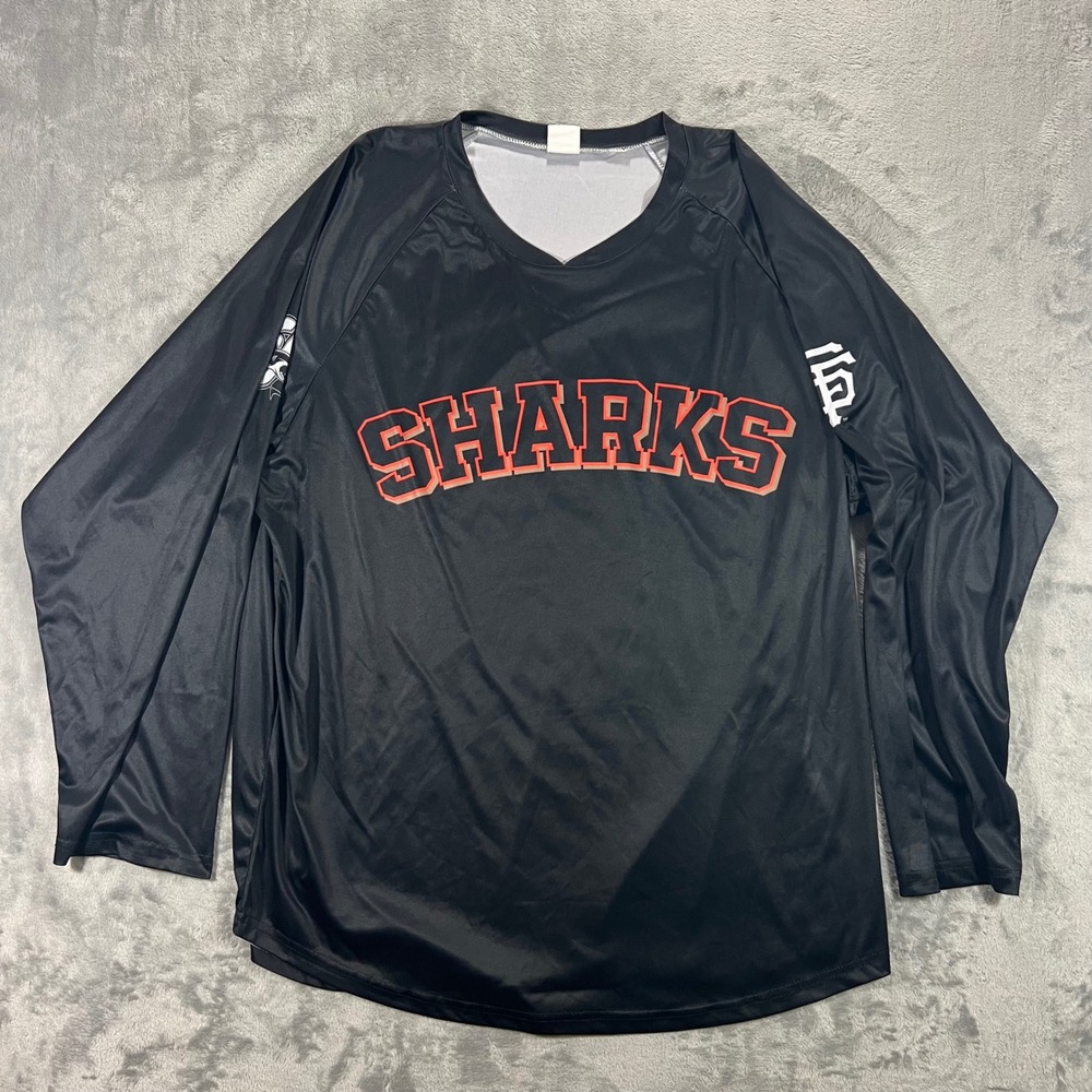 San Jose Sharks SF Giants Jersey Adult XL Black Excellent SGA Collab 24 Idegy SJ